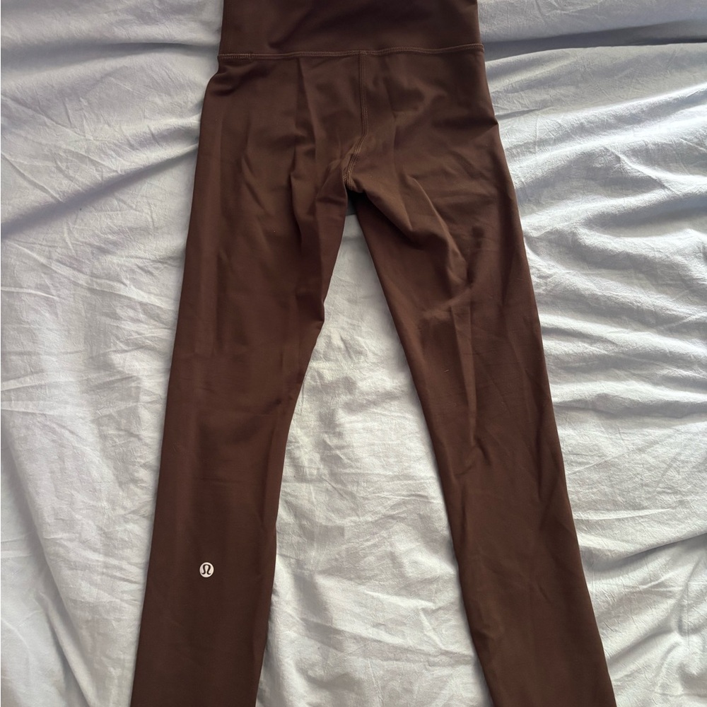 Lululemon Wunder Train High Rise Tight 25” Espresso Size 2